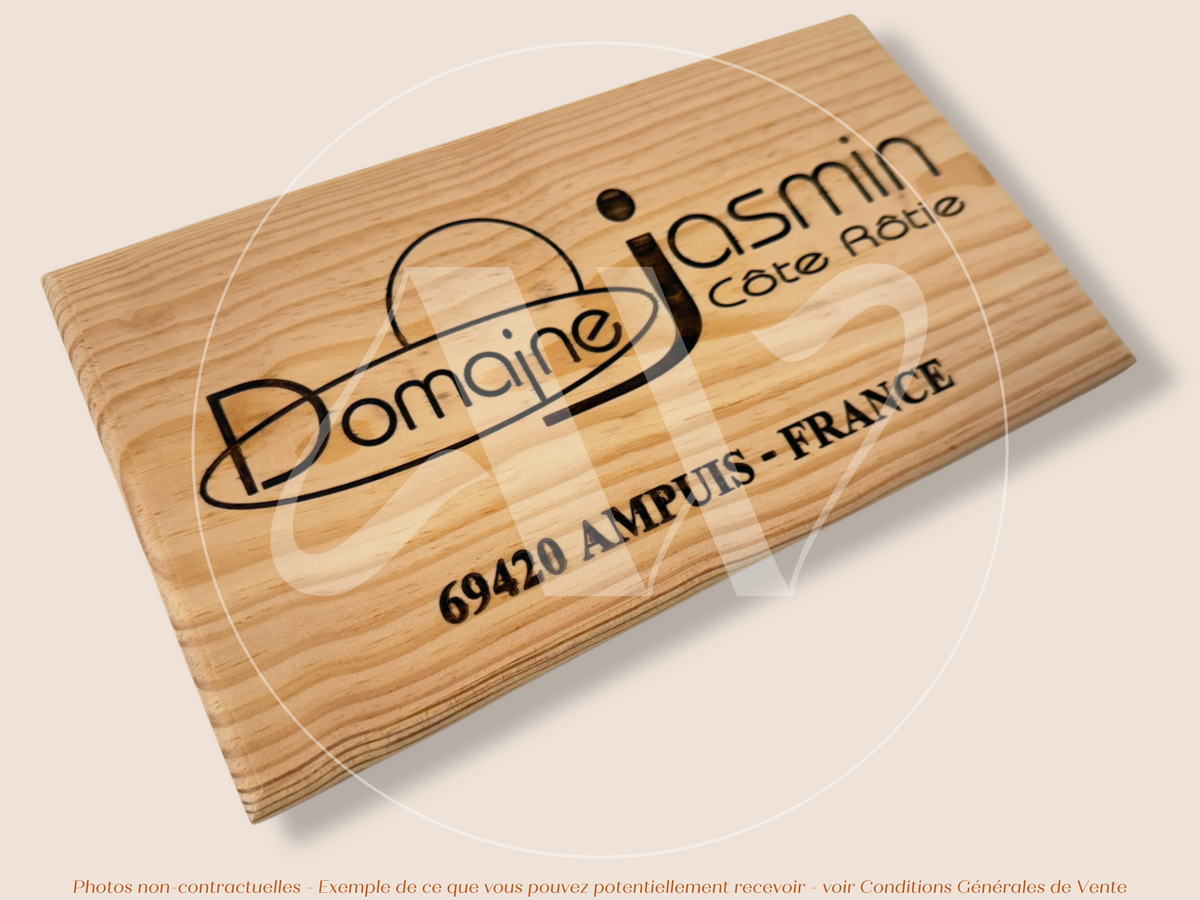 Estampe bois – Domaine Jasmin – Côte-Rôtie (Vallée du Rhône) – Format 30x17 cm – Quantité très limitée