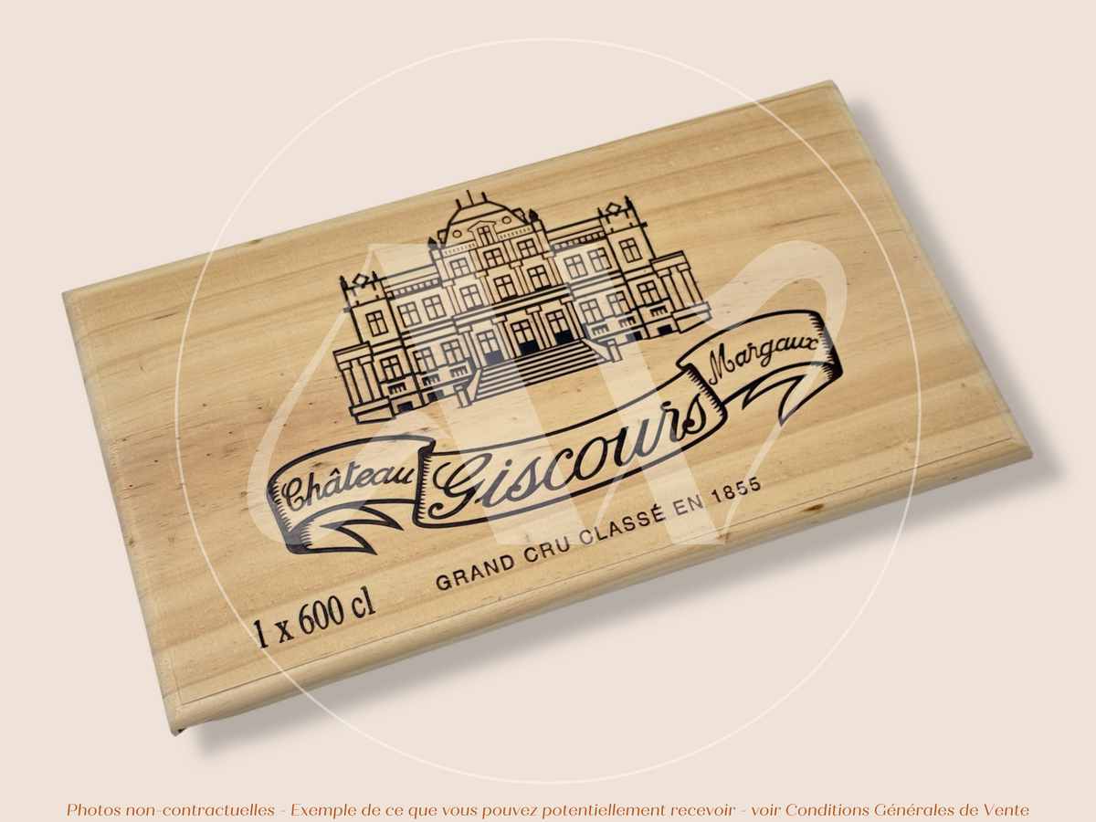 Façade Estampe bois – Château Giscours – Margaux (Bordeaux) – Format 30x17 cm – (Edition Grand Format Impérial 600 cl)