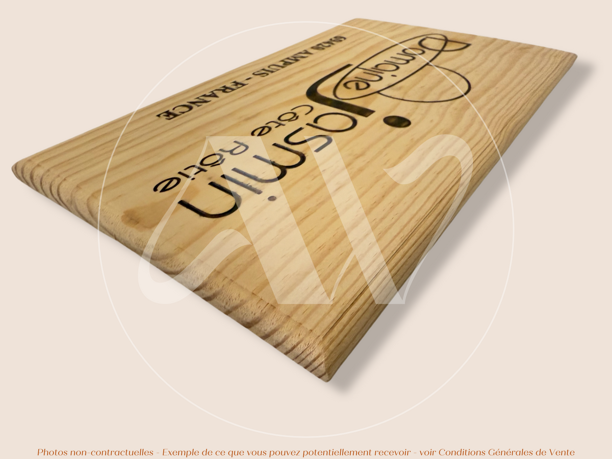Estampe bois – Domaine Jasmin – Côte-Rôtie (Vallée du Rhône) – Format 30x17 cm – Quantité très limitée