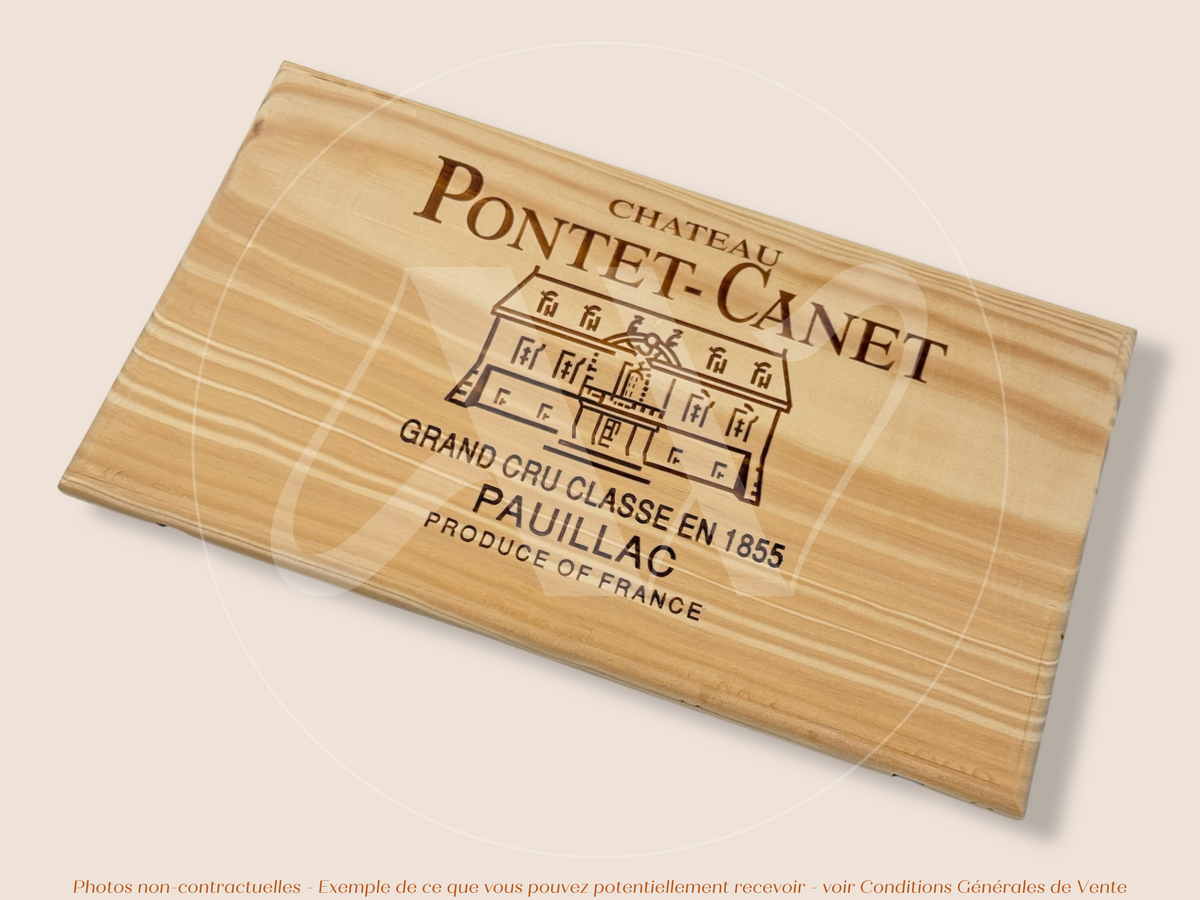 Façade Estampe bois – Château Pontet Canet – Pauillac (Bordeaux) – Format 30x17 cm – (quantité limitée)