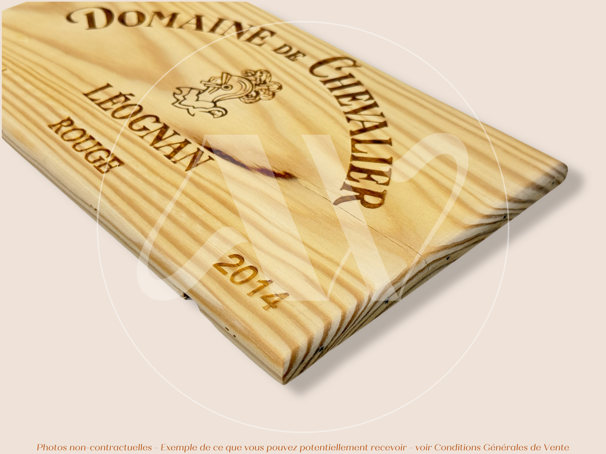 Façade Estampe bois – Domaine de Chevalier – Pessac-Léognan (Bordeaux) – Format 30x17 cm – (millésimée 2014)